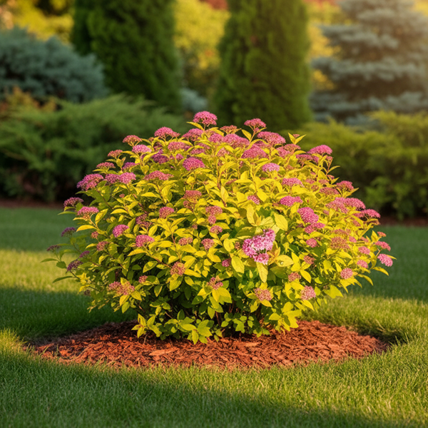Спирея японская Spiraea japonica "Goldmound"