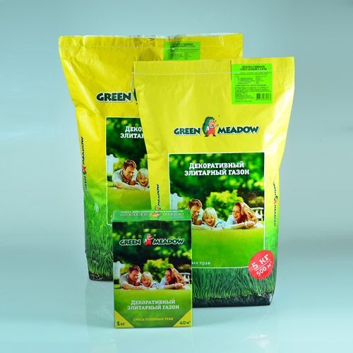 Декоративный элитарный газон /Зеленый Ковер/ 5 кг